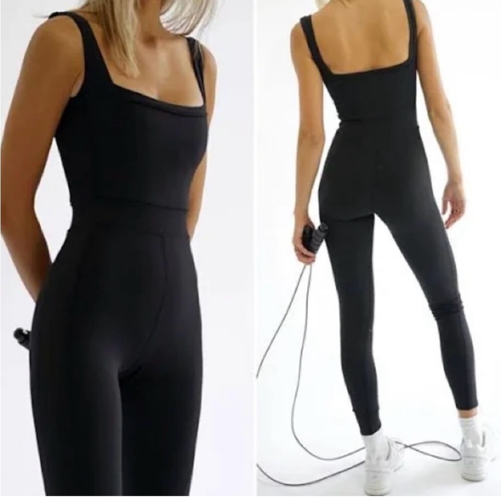 Yellow the Label Black Able Sleeveless Jumpsuit